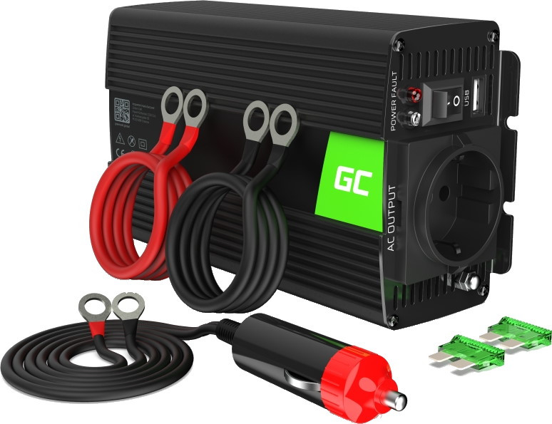 Автомобільний інвертор Green Cell Car Power Inverter 12V to 230V 300W/600W