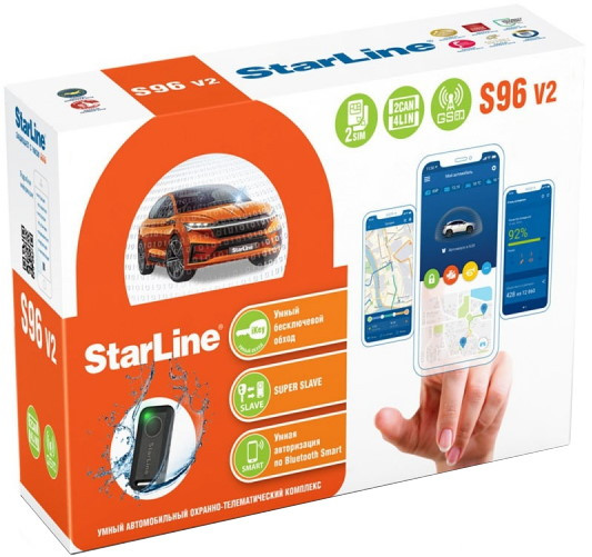 Автосигналізація StarLine S96 v2 BT 2CAN4LIN 2SIM GSM