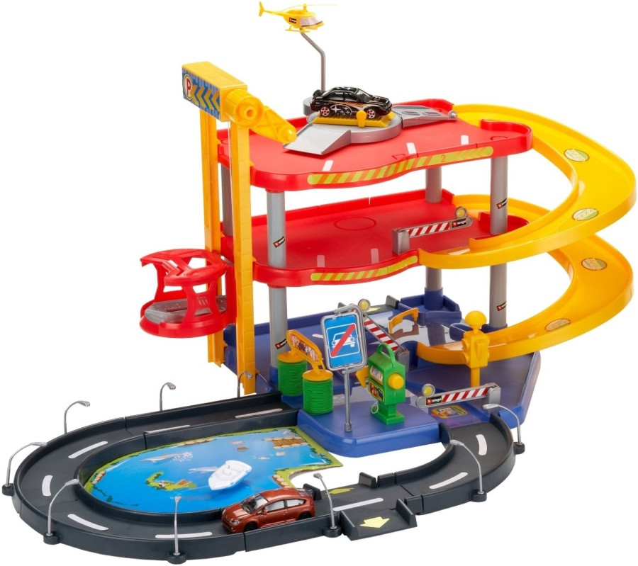 Автотрек Bburago Street Fire Parking Playset
