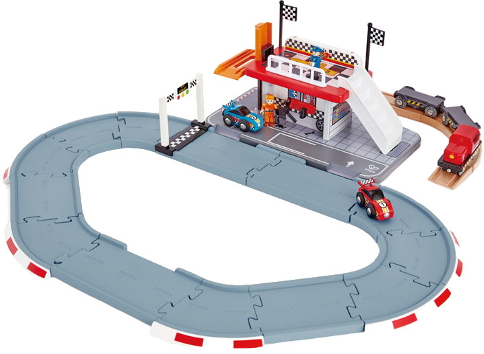 Автотрек Hape Race Track Station E3734