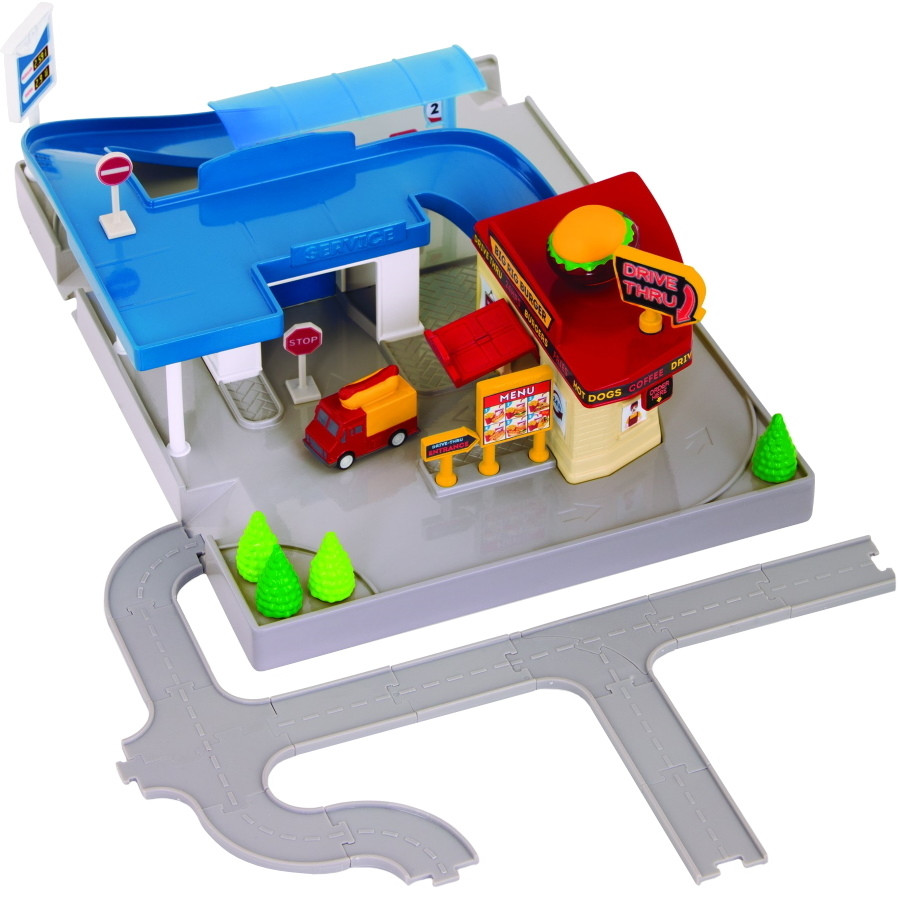 Автотрек DRIVEN Pocket Series Dine and Drive Pit Stop WH1075Z
