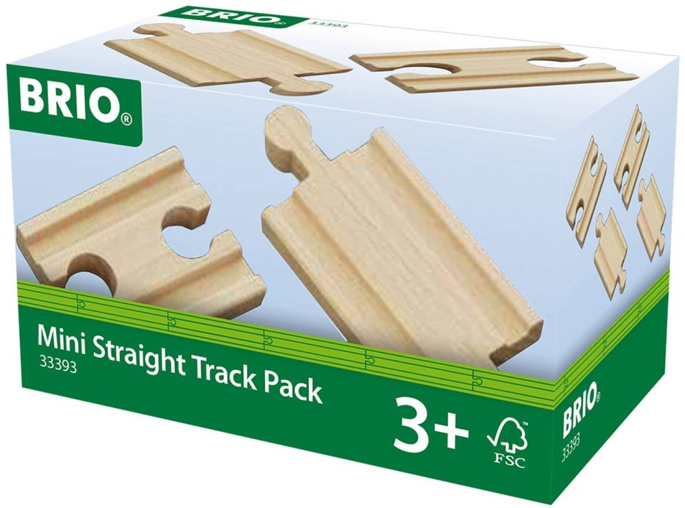 Железная дорога BRIO Mini Straight Track Pack 33393