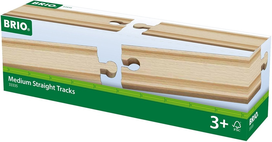 Железная дорога BRIO Medium Straight Tracks 33335