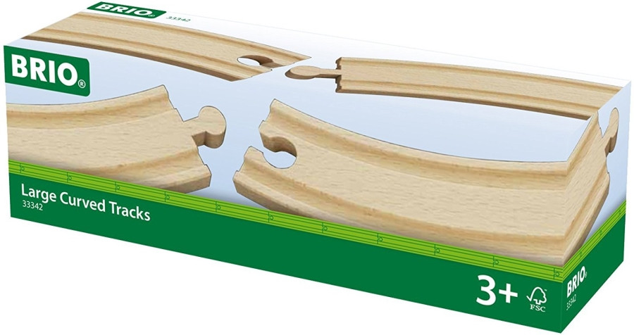 Железная дорога BRIO Large Curved Tracks 33342