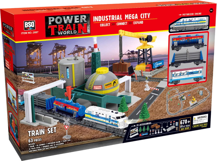 Железная дорога BSQ Industrial Mega City 2087