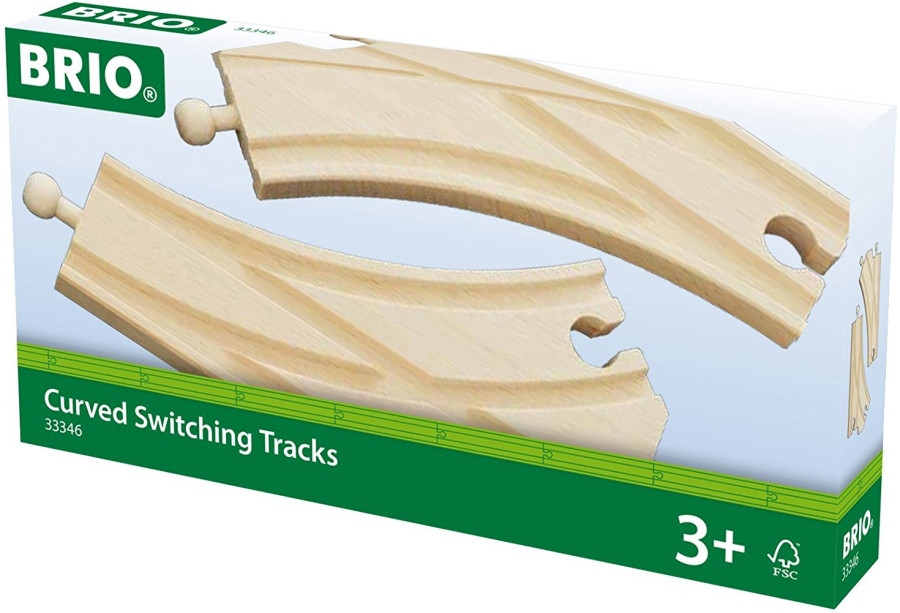 Железная дорога BRIO Curved Switching Tracks 33346