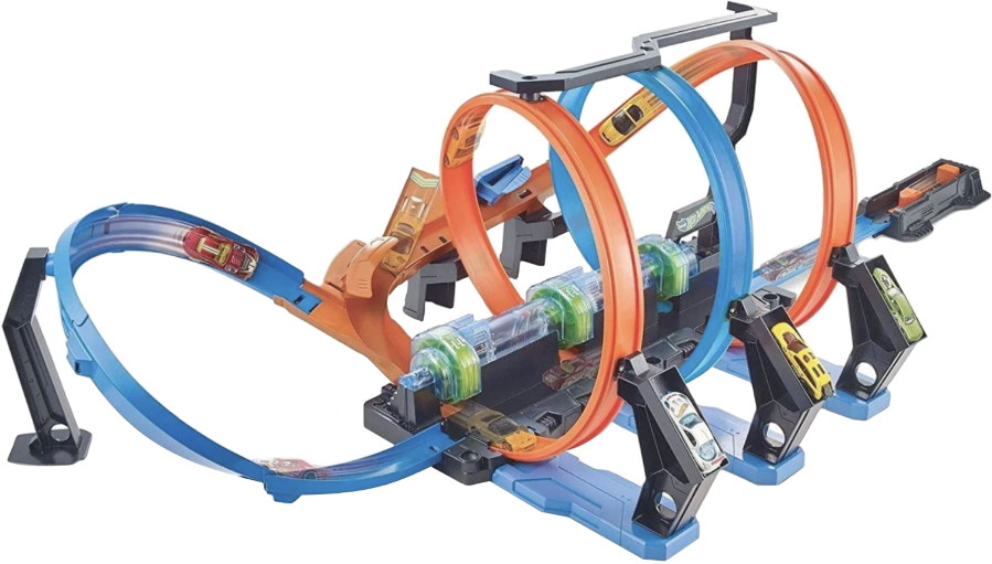 Автотрек Hot Wheels Corkscrew Crash