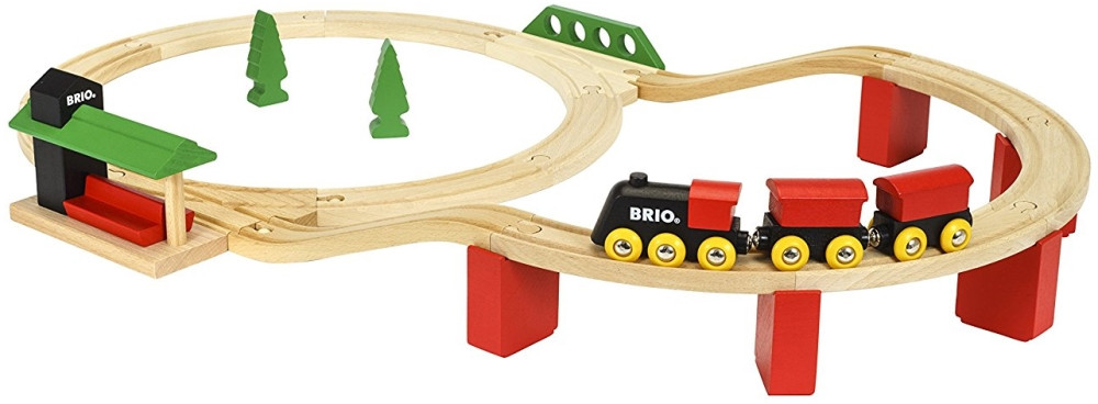 Железная дорога BRIO Classic Deluxe Set 33424