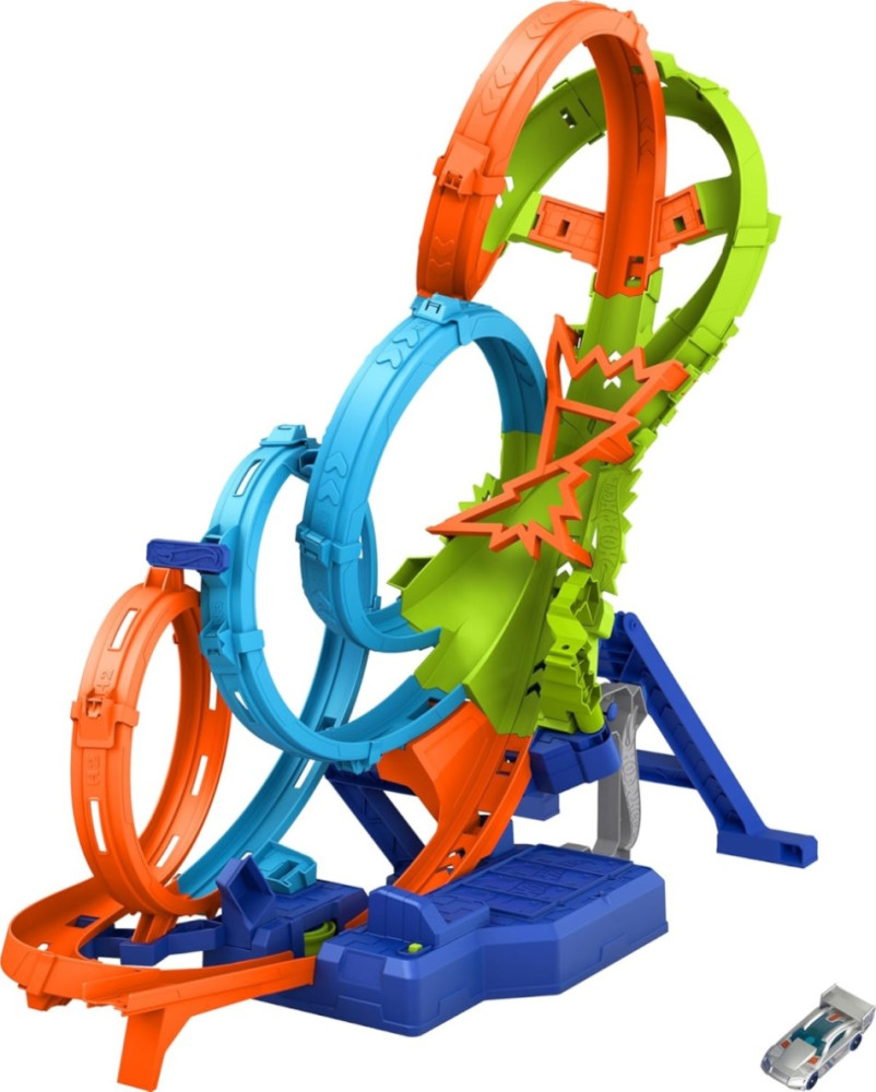Автотрек Hot Wheels 4-Loop Crash Out HXR70
