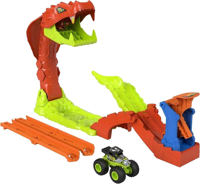 Автотрек Hot Wheels Monster Trucks Snake Slam JJN44