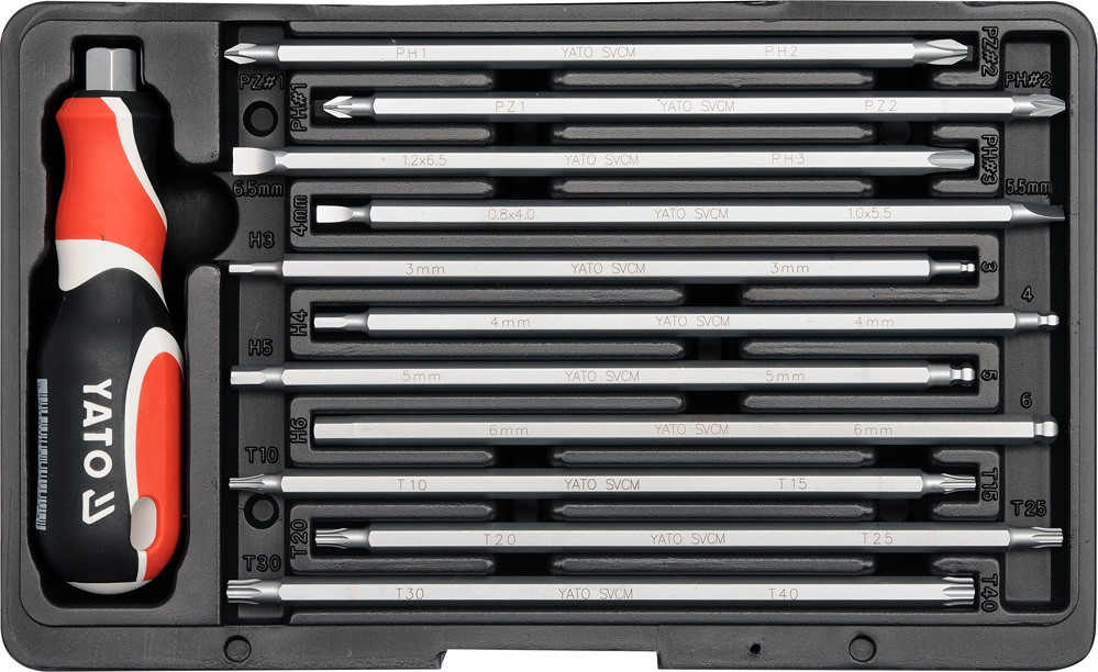 Біти / торцеві голівки Yato YT-2797