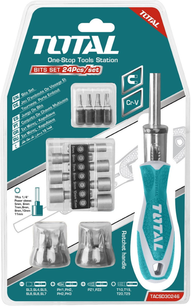 Біти / торцеві голівки Total TACSD30246