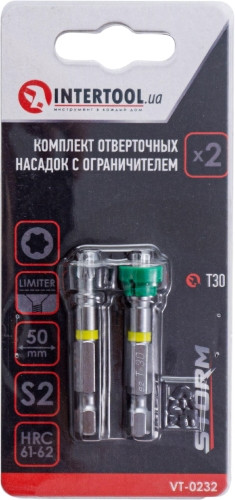 Біти / торцеві голівки Intertool Storm VT-0232