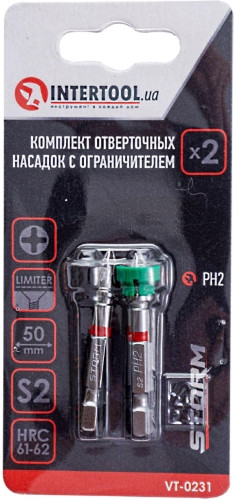 Біти / торцеві голівки Intertool Storm VT-0231