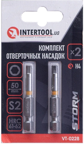 Біти / торцеві голівки Intertool Storm VT-0228