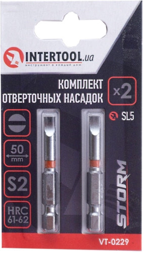 Біти / торцеві голівки Intertool Storm VT-0229