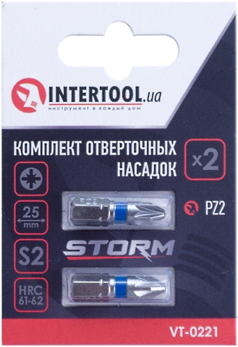 Біти / торцеві голівки Intertool Storm VT-0221