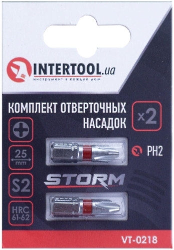 Біти / торцеві голівки Intertool Storm VT-0218