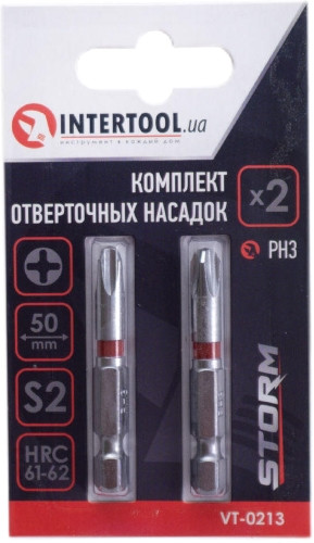 Біти / торцеві голівки Intertool Storm VT-0213
