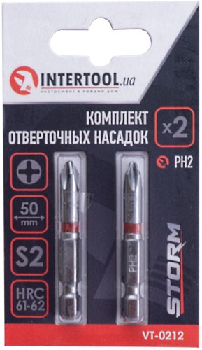 Біти / торцеві голівки Intertool Storm VT-0212