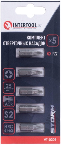 Біти / торцеві голівки Intertool Storm VT-0209