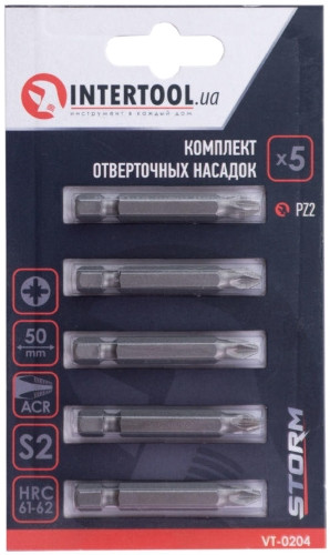 Біти / торцеві голівки Intertool Storm VT-0204