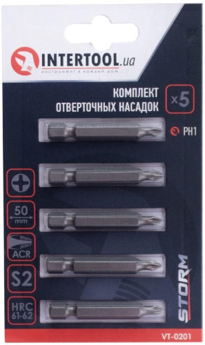 Біти / торцеві голівки Intertool Storm VT-0201