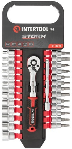 Біти / торцеві голівки Intertool Storm ET-8018