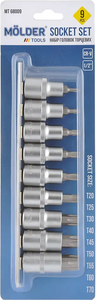 Біти / торцеві голівки Molder MT68009
