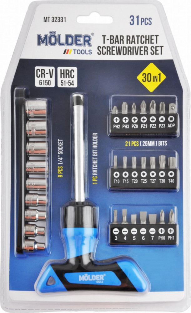 Біти / торцеві голівки Molder MT32331