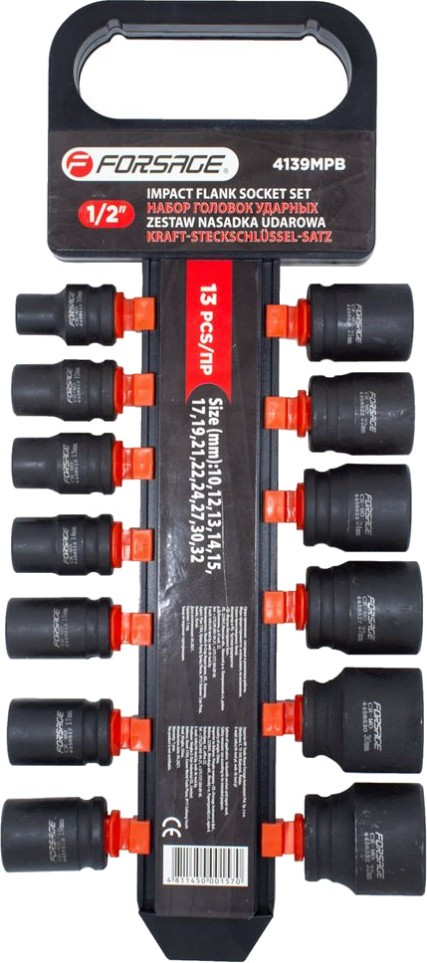 Біти / торцеві голівки Forsage F-4139MPB