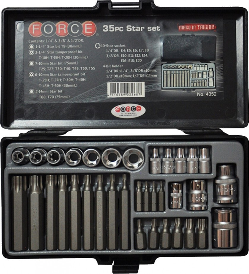 Биты / торцевые головки Force 4352