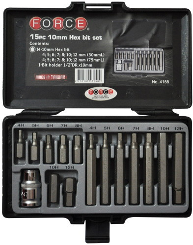 Біти / торцеві голівки Force 4155
