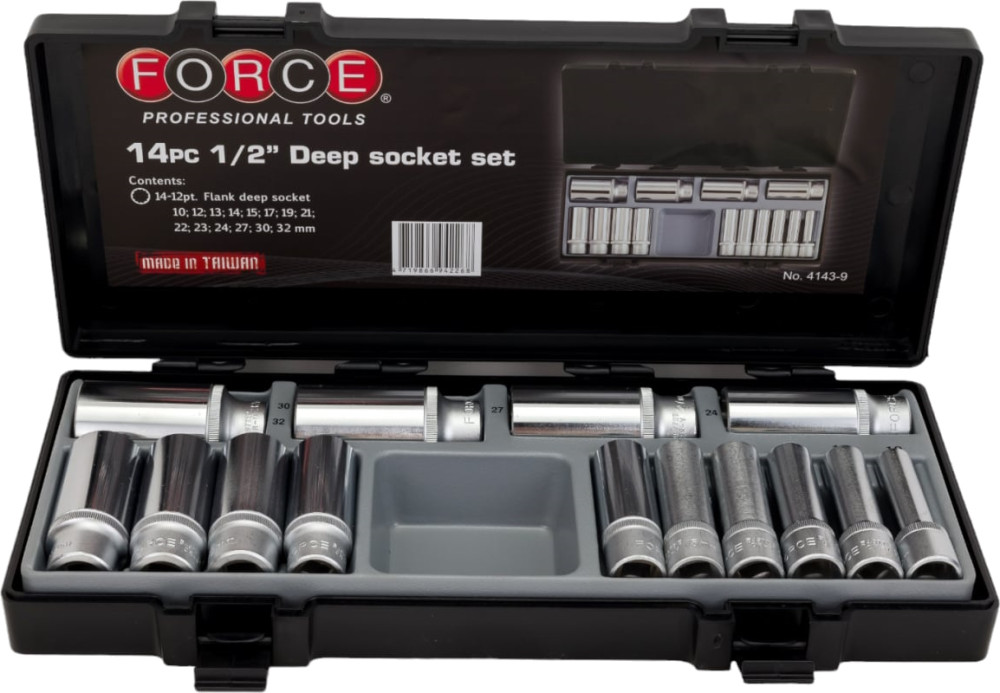 Біти / торцеві голівки Force 4143-9