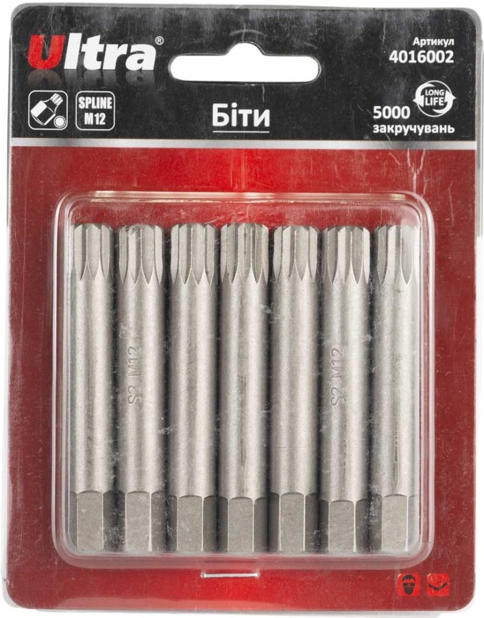 Біти / торцеві голівки Ultra 4016002