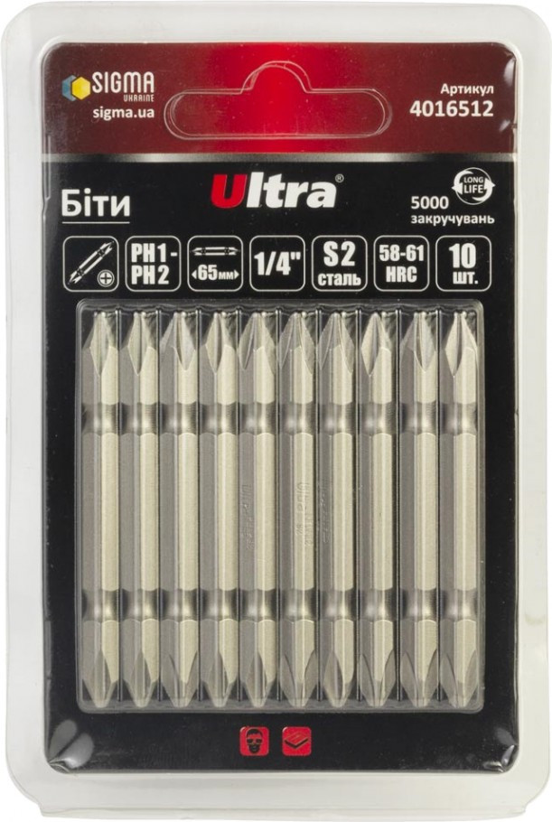 Біти / торцеві голівки Ultra 4016512