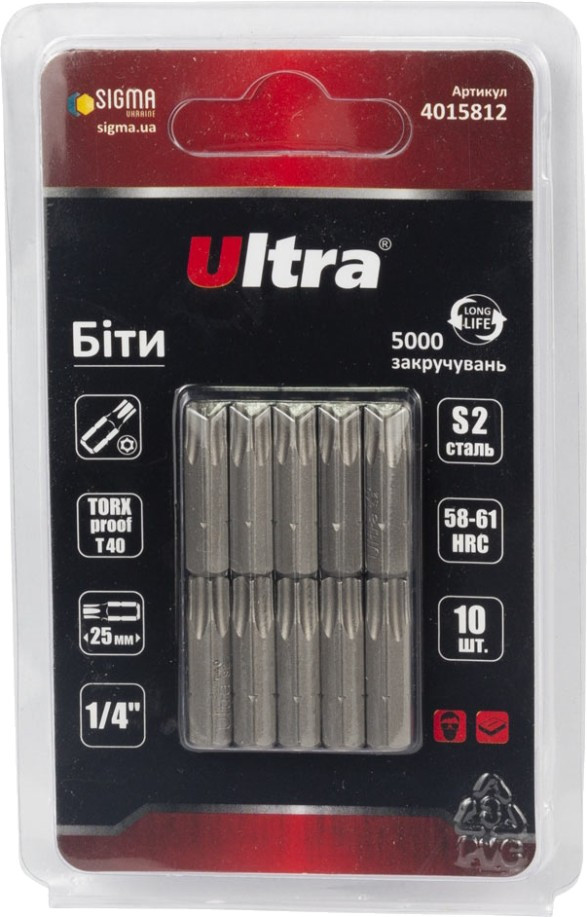 Біти / торцеві голівки Ultra 4015812