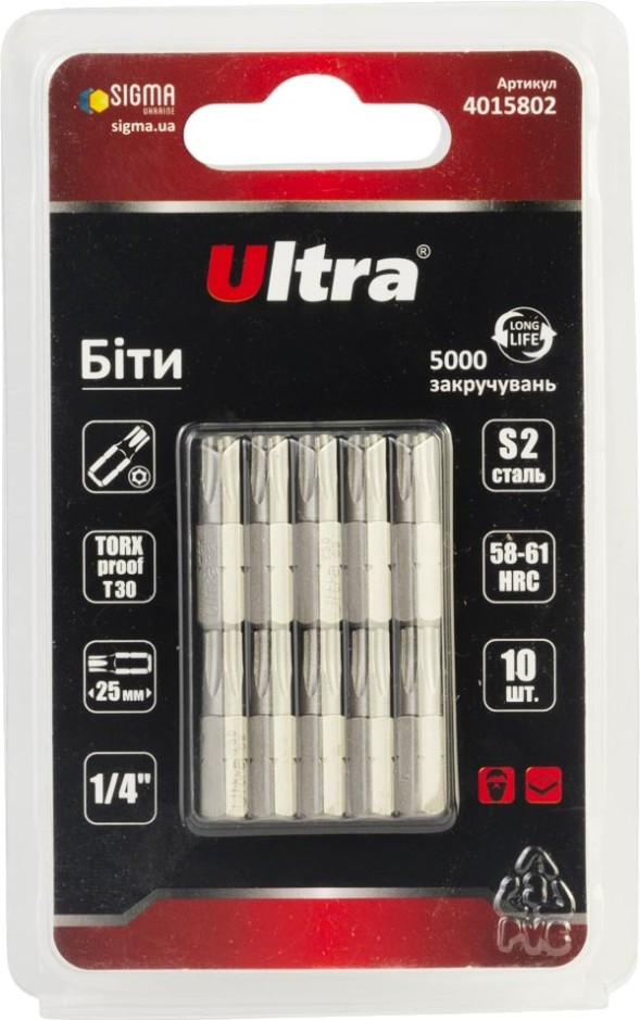 Біти / торцеві голівки Ultra 4015802