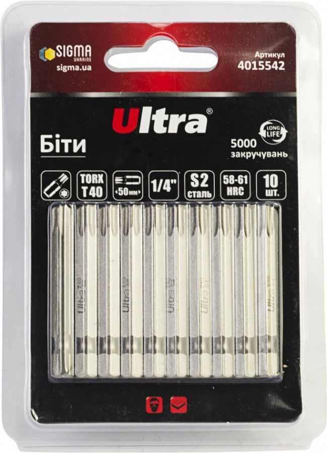 Біти / торцеві голівки Ultra 4015542