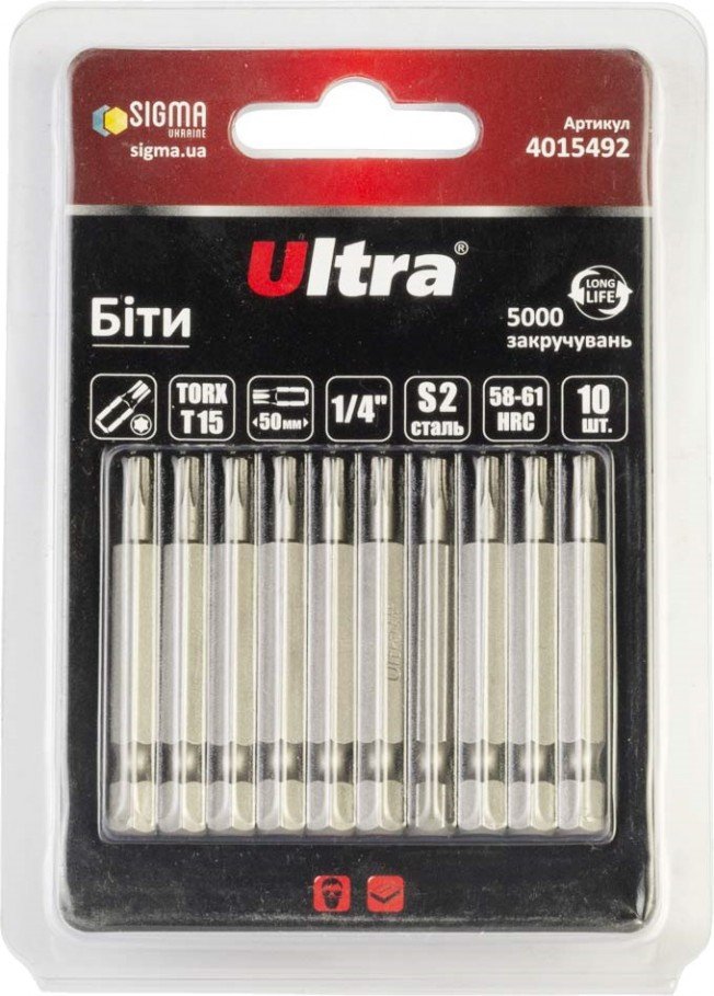 Біти / торцеві голівки Ultra 4015492
