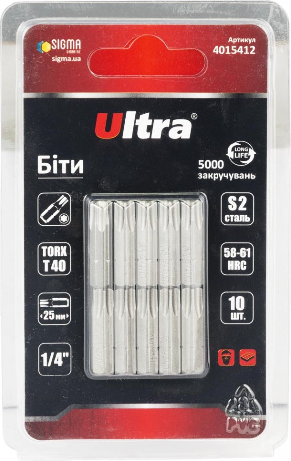 Біти / торцеві голівки Ultra 4015412