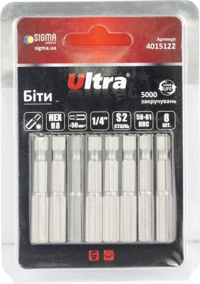 Біти / торцеві голівки Ultra 4015122