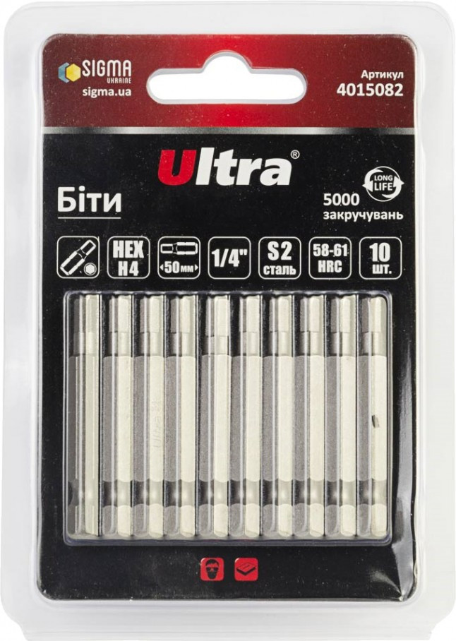 Біти / торцеві голівки Ultra 4015082