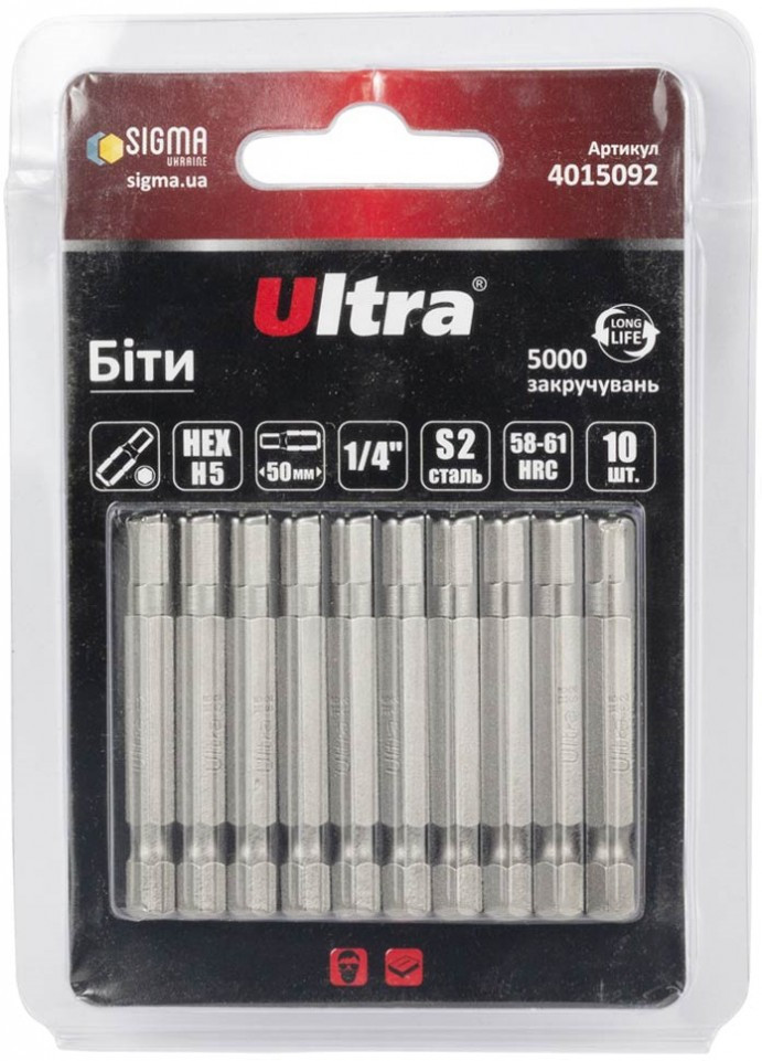 Біти / торцеві голівки Ultra 4015092