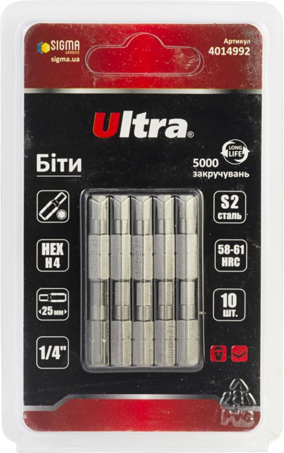 Біти / торцеві голівки Ultra 4014992