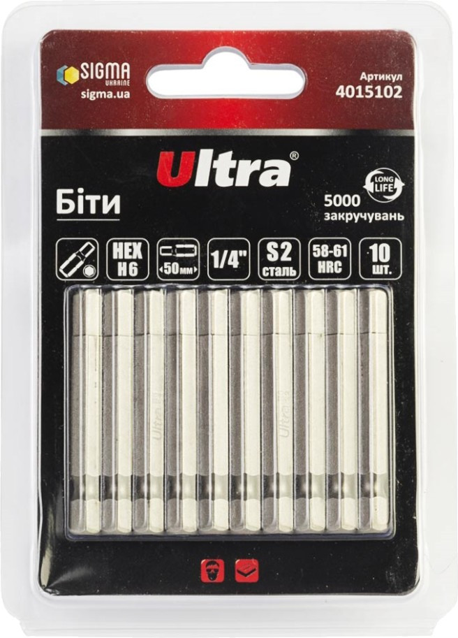 Біти / торцеві голівки Ultra 4015102