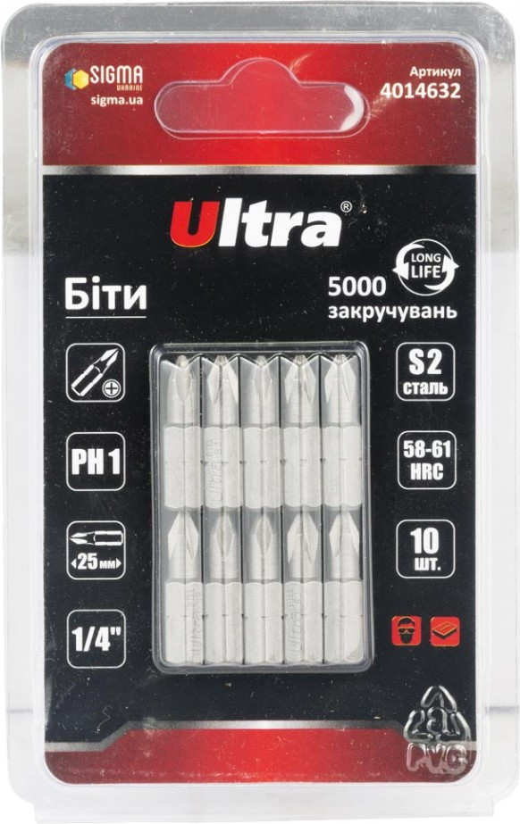 Біти / торцеві голівки Ultra 4014632