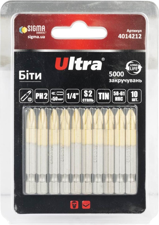 Біти / торцеві голівки Ultra 4014212
