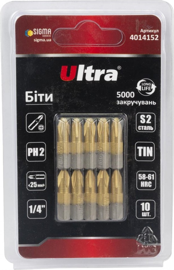 Біти / торцеві голівки Ultra 4014152