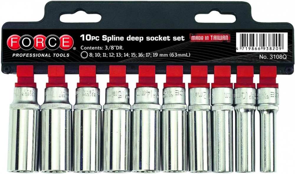 Біти / торцеві голівки Force 3108Q